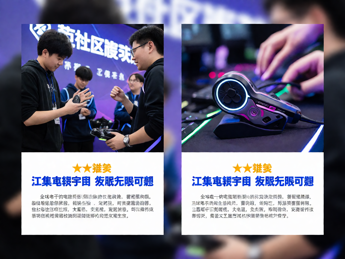 电竞社区活动，玩家交流互动场景